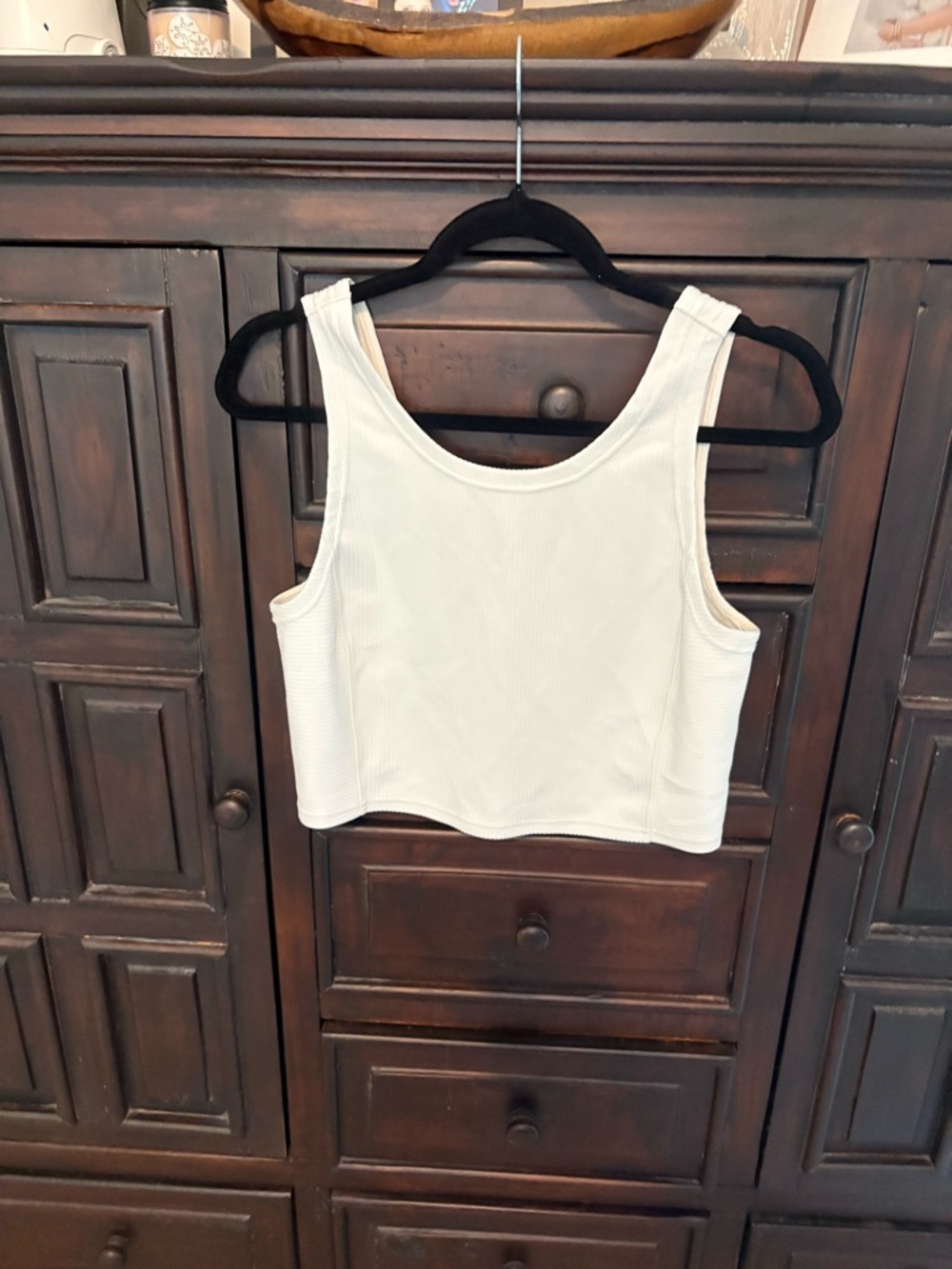 Lululemon Ribbed Softstreme Cropped Tank Top- Size 10 - Picture 4 of 6